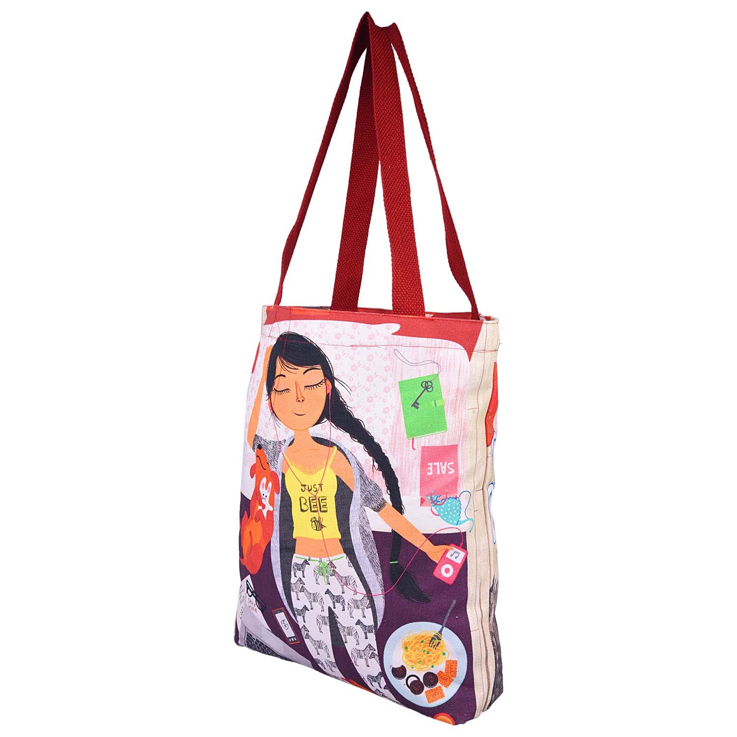 nostaljia cotton canvastote bag