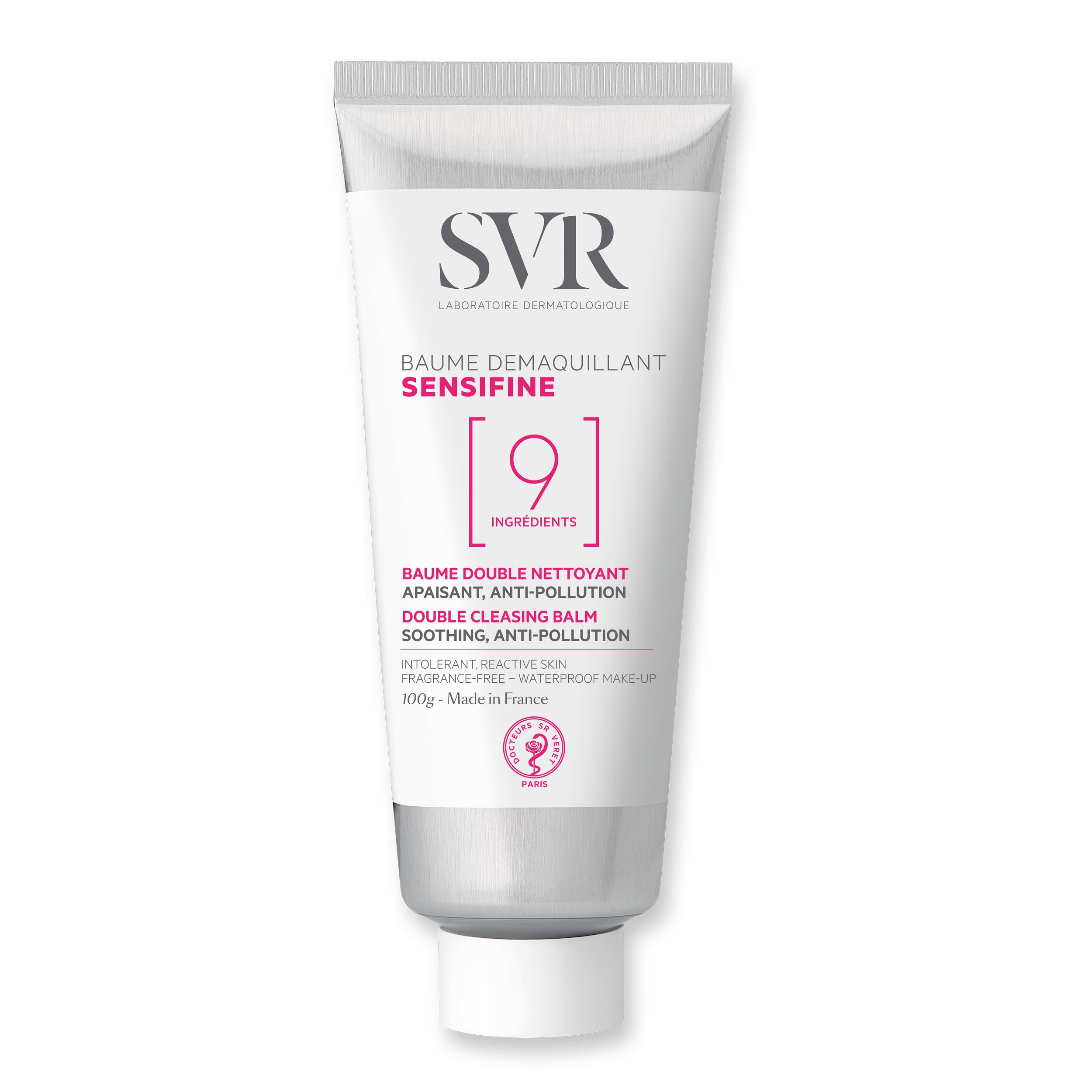 SVR SENSIFINE Soothing Balm-In-Oil Face Cleanser / Make-Up Remover - Clean, 9 Ingredient Formula - Coconut Oil + Shea Butter. Dry, Sensitive, Irritated, Reactive Skin. Ideal for Double Cleanse, 100ml