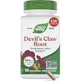 Nature's Way Devil's Claw Root Capsules, 100 Count (50 Servings) | Devil's Claw Root for Traditional Joint Support*, 960mg per 2-Capsule Serving, Traditional Herbal