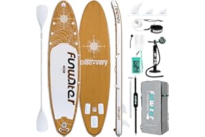 FunWater Inflatable 11'×33"×6" Ultra-Light Stand Up Paddle Board for All Skill Levels with Premium SUP Paddleboard Accessories,Non-Slip Comfort Deck for Youth & Adults.