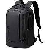 FENRUIEN Expandable Laptop Backpack for Men, 15.6 Inch USB Charging Work Backpack for Business/Commute/Travel