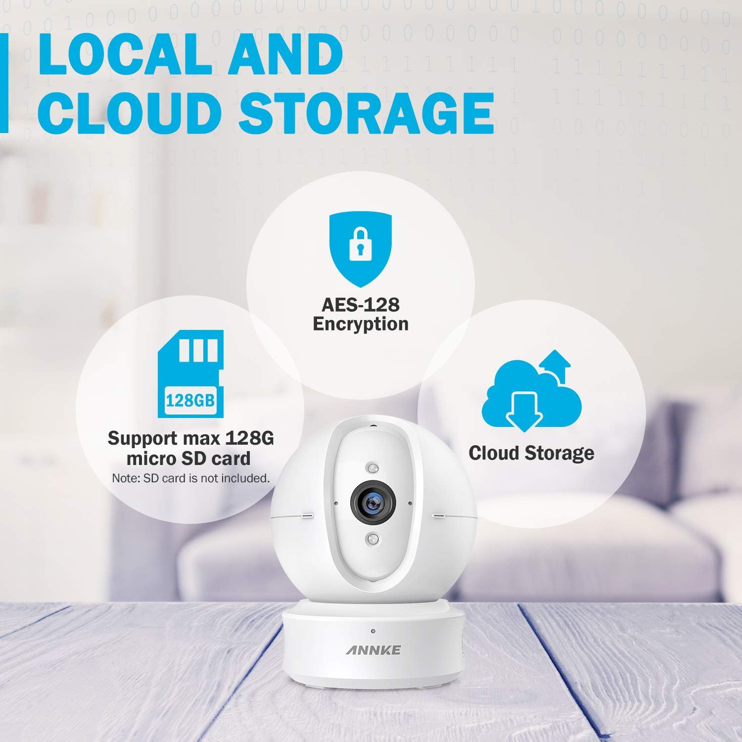2.4G Wi-Fi Home Security Camera Cloud Service Available Google