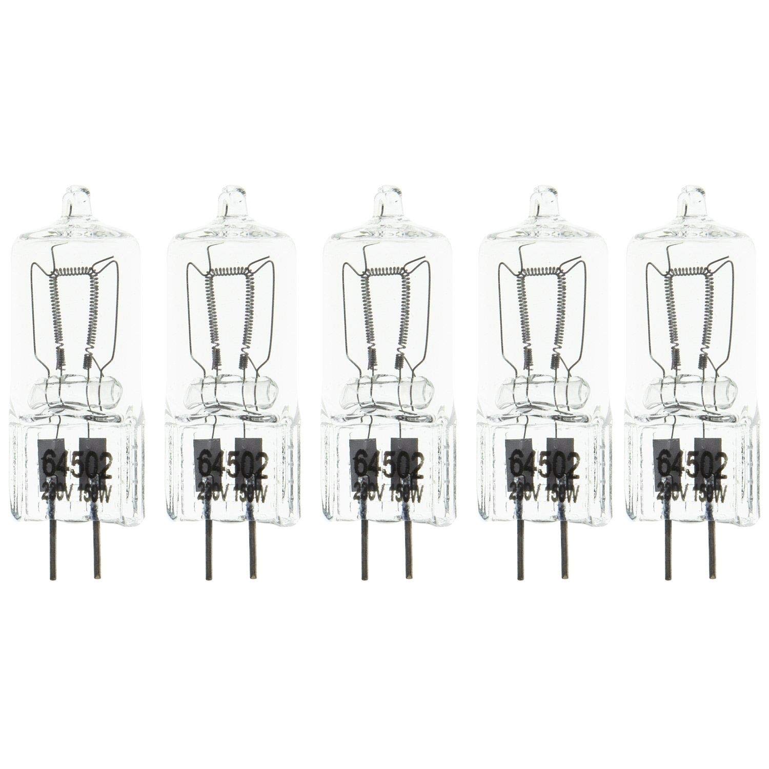 150W Fresnel Tungsten Video Continuous Lighting Pro Video Spot Light GX6.35 Five Bulbs