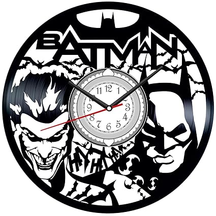 Amazon Com Batman Vintage Vinyl Wall Clock Great Home