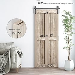 AONAYIOA 36"/3FT Bi-Folding Sliding Barn Door