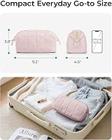 Bagsmart Makeup Bag Travel Cosmetic Bag Pink Large Capacity view 4