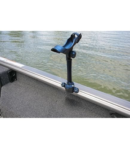 Brocraft Power Lock Rod Holder for for Lund Boat Sport Track / G3 Boat / 45 Degree Crestliner Suremount/ WAR Eagle / Excel Boat