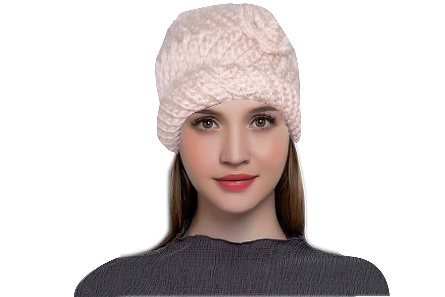white woolen cap