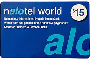 Phone Card for International & Domestic Calls, Prepaid Calling Card for Any Phones & Payphones | $15 USD
