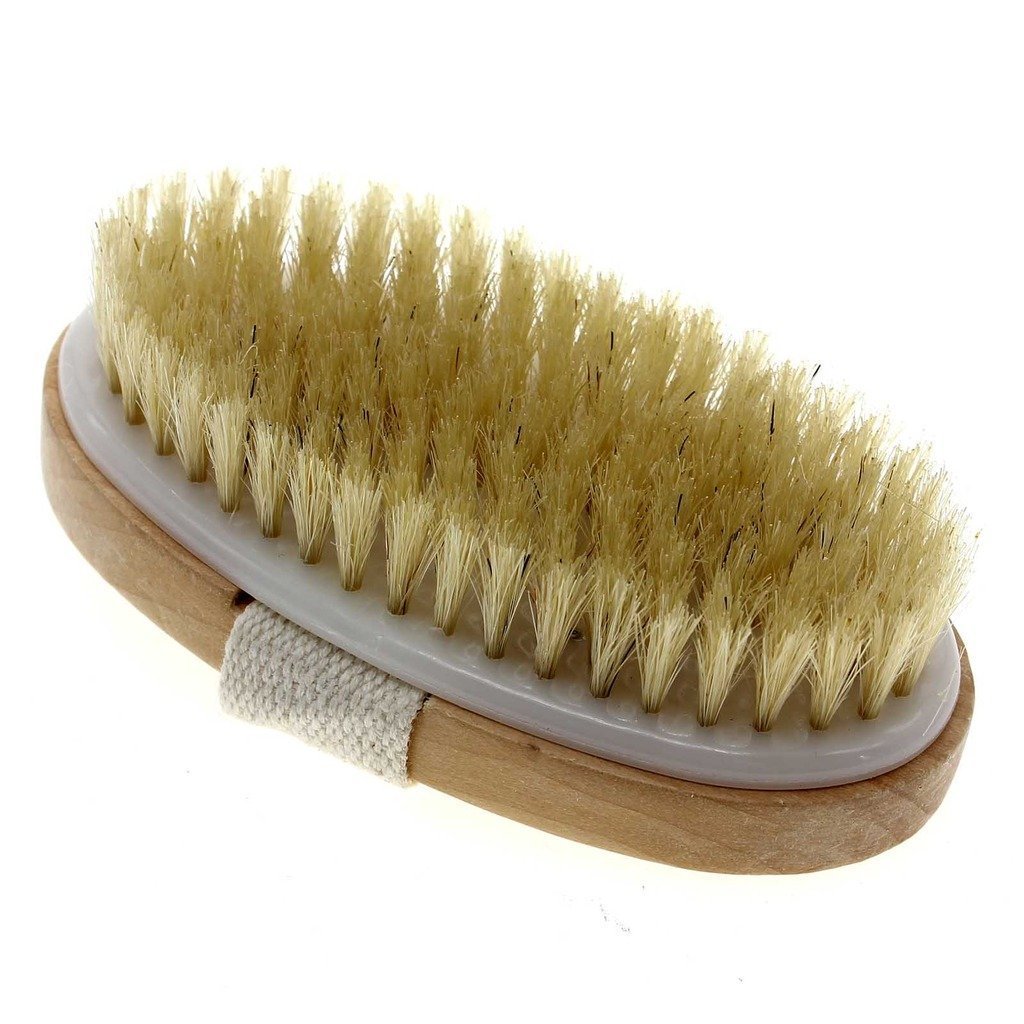 Dry Skin Body Brush - Natural Bristle - Remove Dead Skin And Toxins, Cellulite Treatment,Exfoliates, Stimulates Blood Circulation, Promote Healthy Glowing Skin