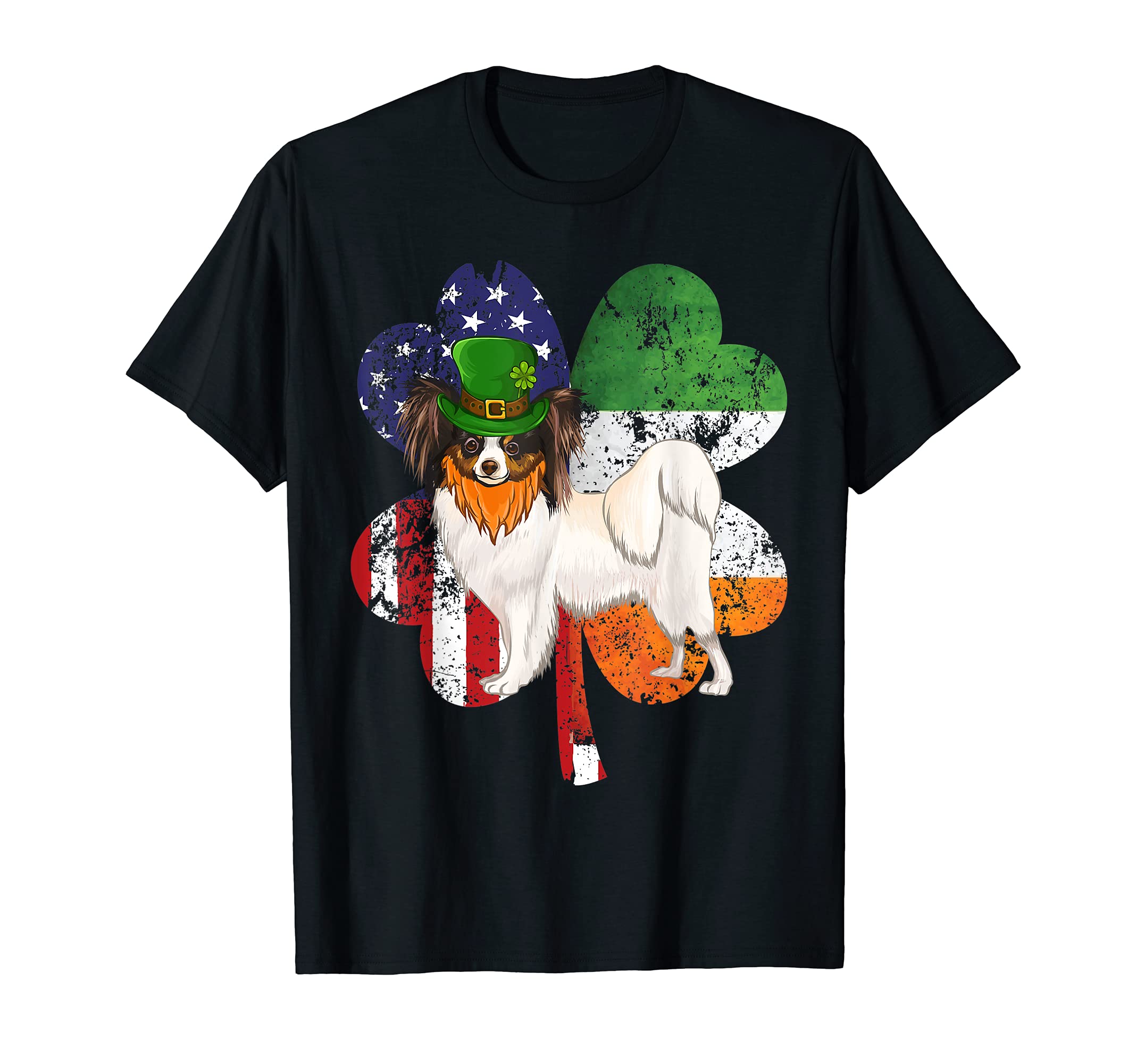 St Patricks Day Irish American Flag Soft Wheaten Terrier Dog T-Shirt
