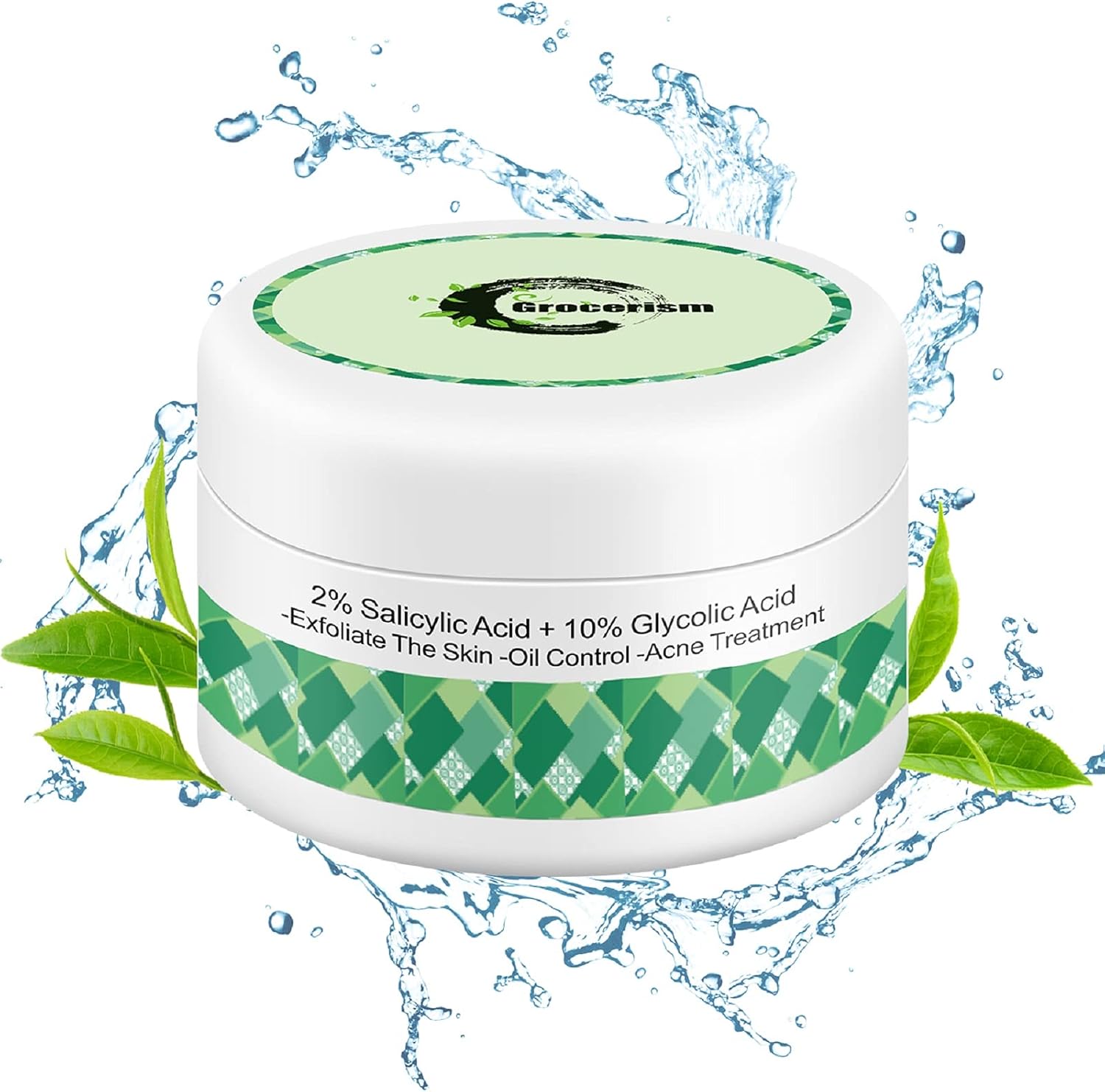 Grocerism Glycolic Acid 10 and Salicylic Acid 2, Acne Pads and Acne