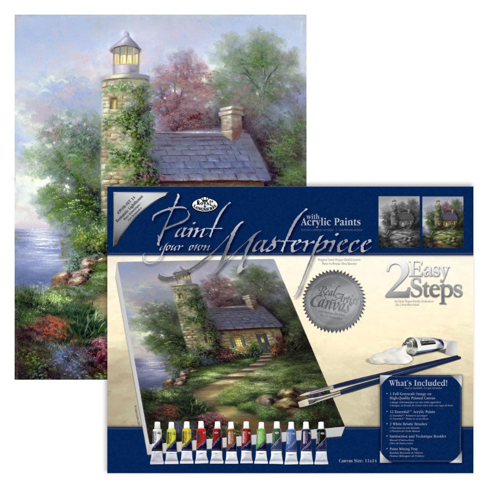 Royal & Langnickel Romantic Lighthouse Paint Your Own Masterpiece Kit
