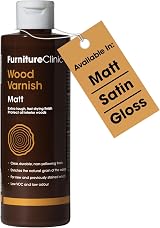 Furniture Clinic Wood Varnish 250ml Clear Matt Fast Dry Low Odour