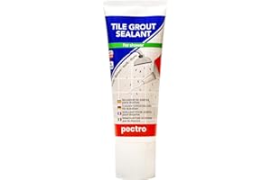PECTRO Waterproof XL Tile Grout Sealant | Grout Sealer for Shower Tile & Bathroom Tile - Fill and Bleach | Fast Drying Grout Renew Repair for Cracks and Gaps - (Bigger: 6,62oz – 200ml)