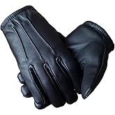 Ergonomic Cut Leather Police Driving Gloves