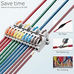 JANDECCN 4pcs DIN Rail Terminal Blocks, DIY