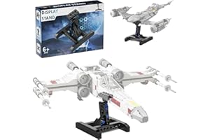 AOBIKSEY Stand for Lego Mando N-1 Fighter 75325 75316 Building Kit, Display Stand for Lego X-Wing Starfighter 75301 75297 OBI-Wan Kenobi’s Jedi Starfighter 75333 Building Toy Set for Kids (52 Pieces)