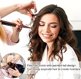 Sularpek 2 Pcs Slick Back Hair Brush Boar Bristle Smoothing Brush view 4