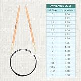 KnitPro Basix Beech Fixed Circular Needles 16 inches 5.00mm view 4