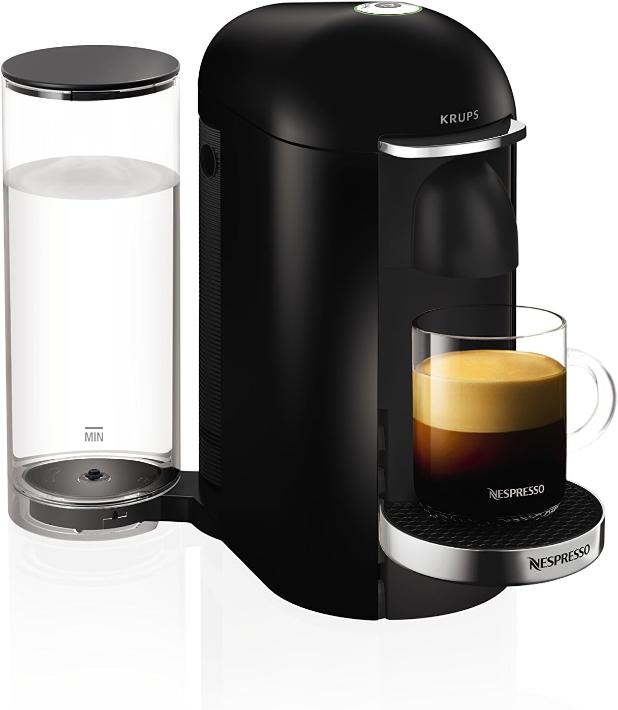 Nespresso Vertuo Plus XN900840 Coffee Machine by Krups, Black & Chrome, Deluxe Black - Image 4