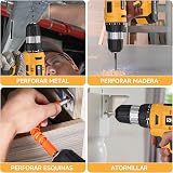 FADAKWALT 20V Cordless Drill Set with 40Pc Zubehör 2.0Ah Battery LED Light view 6