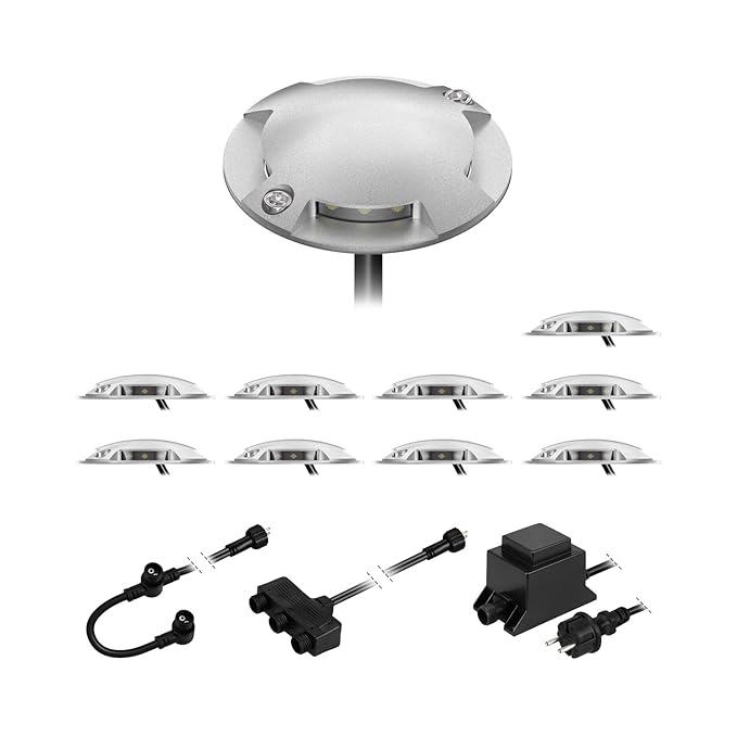 parlat LED lámpara instalable al Suelo Bunda 4-Beam para el ...