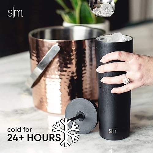 Simple Modern Insulated Tumbler with Lid and Straw Iced Coffee