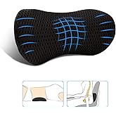 Lumbar Pillow, FOUSUPDT Memory Foam Lumbar Support Pillow for Office Chair and Car Seat, Back Support Pillow for Lower Back P