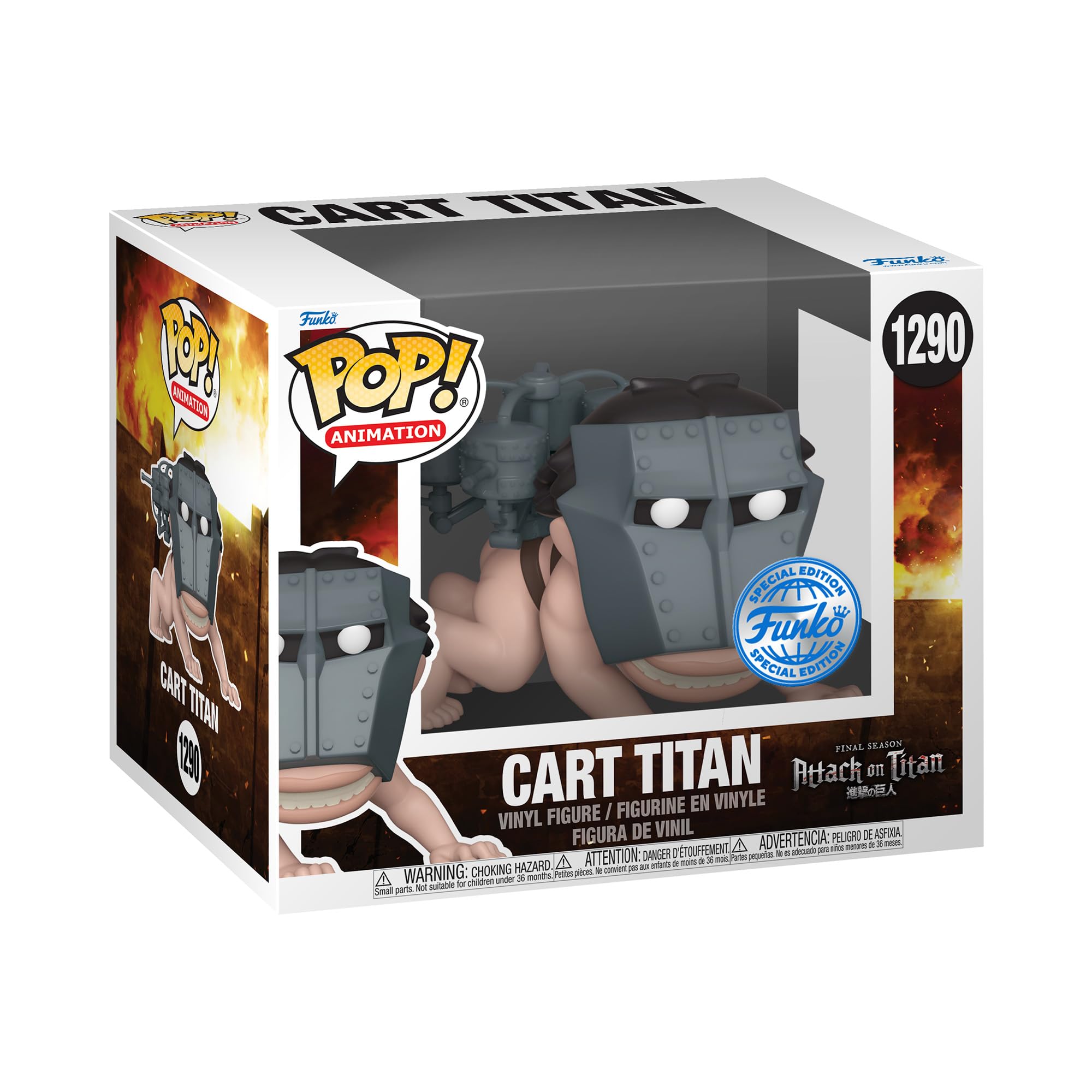 Funko Pop! Super: Attack on Titan - Cart Titan - Collectable Vinyl Figure - Gift Idea - Official Merchandise - Toys for Kids & Adults - Anime Fans - Model Figure for Collectors and Display