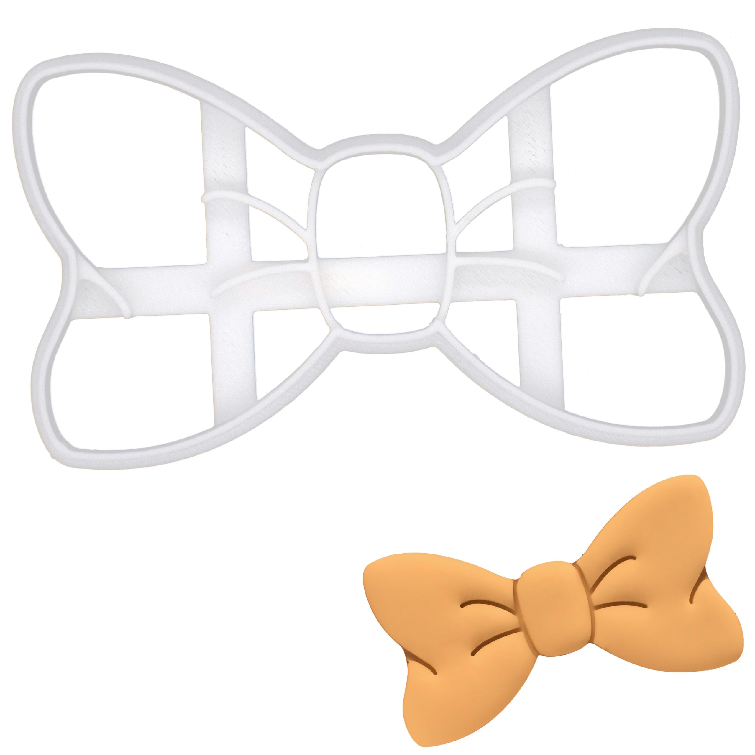 BAKERLOGY Sweet Bow Tie Cookie Cutter - Detailed Biscuit Cutter Design for Baking and Crafts, Ideal on Fondant, Dough, Clay