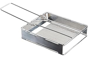Compact Folding Camping Toaster – Stainless Steel Backpacking Toaster for Camp Stoves – Portable Outdoor Bread Grill, Lightwe