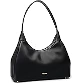 molshine Genuine Leather Crescent Handbag, Hobo Shoulder Bag, Armpit Bag, Party Clutch Purse for Women Lady Model