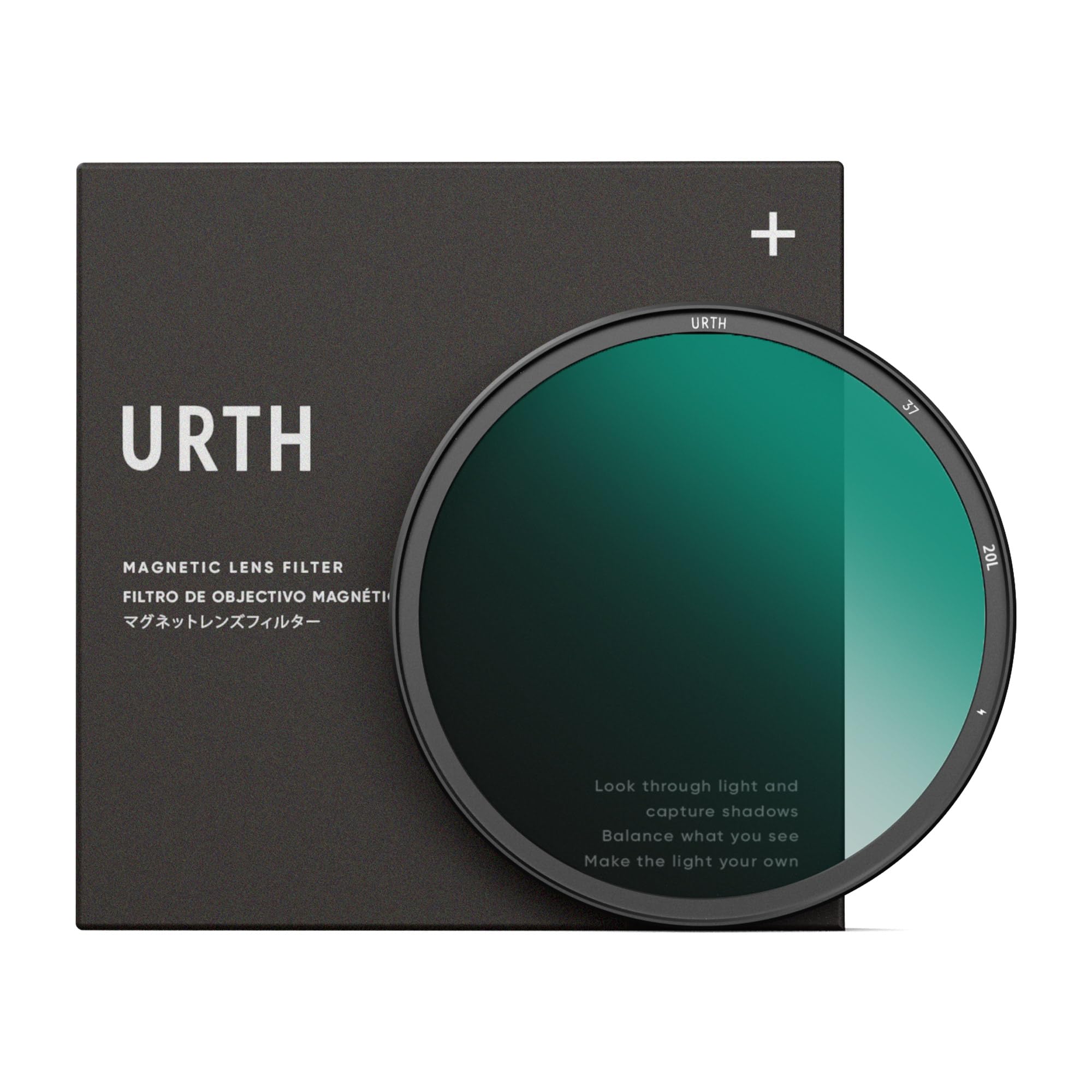 Urth 37mm Magnetic Circular Polarizing (CPL) Lens Filter (Plus+) — 20-Layer Nano-Coated, Slim Design for Camera Lens Polarization