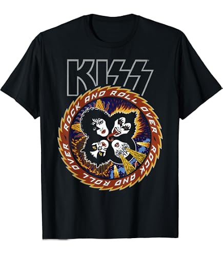 Amazon.com: KISS - Rock and Roll Over 40 T-Shirt : Clothing, Shoes