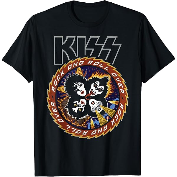 Amazon.com: KISS - Rock and Roll Over 40 T-Shirt : Clothing, Shoes
