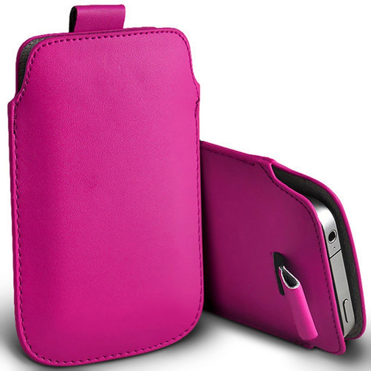Digi Pig® Durable Protective Phone Pouch Cover With Easy Access Pull Tab For Doro 1360 Mobiles - Hot Pink
