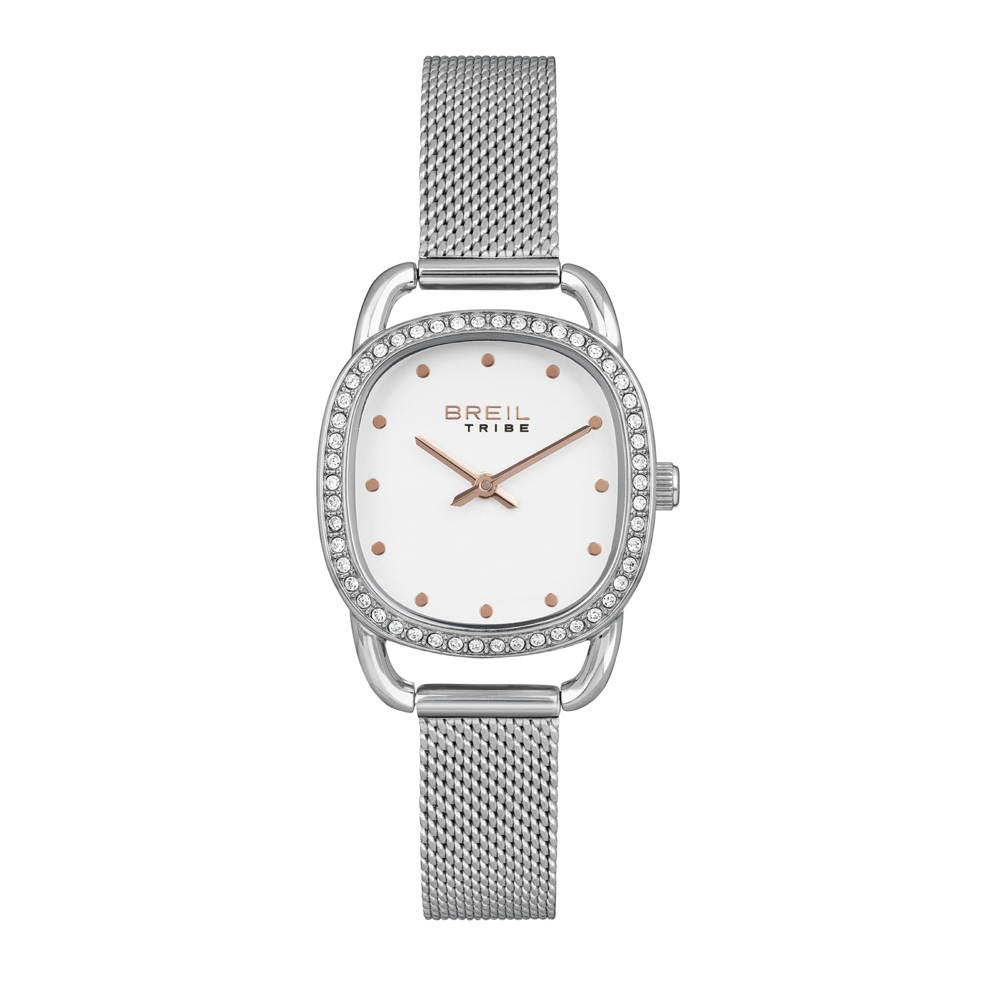 Breil Penelope EW0491 Women's Watch in Silver with Stainless Steel Strap Case Diameter 28 x 28 mm, Silver