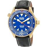Gevril Hudson Yard Men's Swiss Automatic Watch, Genuine Italian Leather Strap