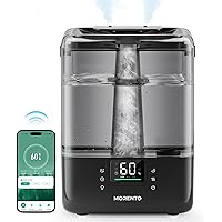 MERONTE Smart Humidifiers for Bedroom Large Room Home, 6L Cool Mist Top Fill Humidifier with Essential Oil Diffuser, Smart Ap