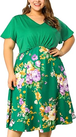 green sundress plus size
