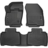 Husky Liners Weatherbeater Floor Mats | Fits 2016-2018 Lincoln MKX; 2019-2024 Lincoln Nautilus | Front & 2nd Row, 3-pc Black - 99311