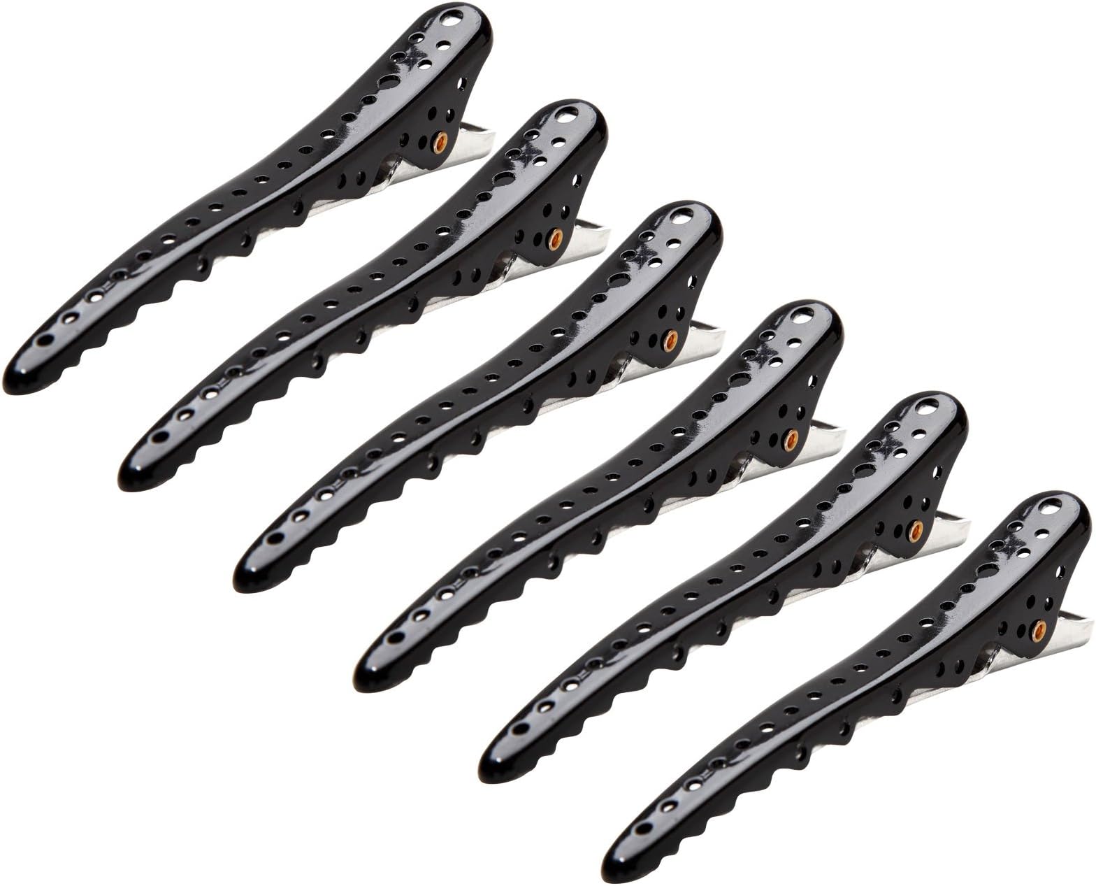 Hair Tamer Black Shark Hair Sectioning Clips - 6 ct