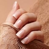 KISS Salon Acrylic French Nude Collection False Nails 28 pcs with Glue view 3