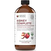 Complete Natural Products Kidney Complete - 16oz Liquid Dietary Supplement for Kidney Support, Cleanse, and Detox with Apple Cider Vinegar, Lemon, & Organic Chanca Piedra.