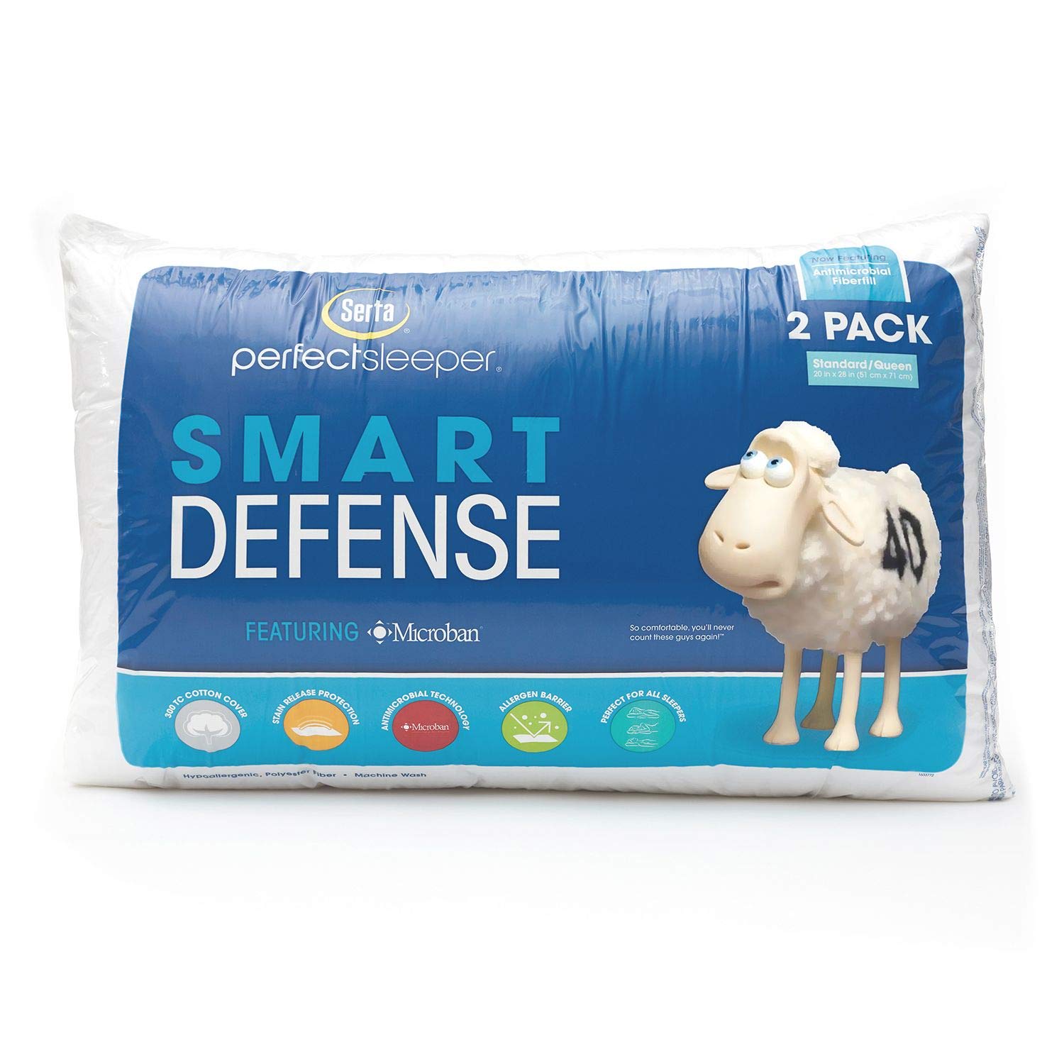 Serta Standard/Queen Bed Pillow (2 pack) (3 Pack)