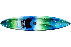 PERCEPTION KAYAKS Perception Tribe 11.5 | Sit on Top Kayak for All-Around Fun | Large Rear Storage with Tie Downs | 11' 5"