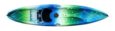 Perception Tribe 11.5 | Sit on Top Kayak for All-Around Fun | Large Rear Storage with Tie Downs | 11' 5" | Déjà vu