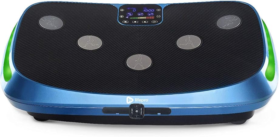 Amazon Co Jp 振動マシン4d １分間4900回 振動調整 1段階 トリプルモーター ハイスペックモデル 7d ヨガ 振動マシン ブルブル マシン 振動マシーン 振動付加マシン ダイエット オートモード3種 ストレッチバンド付 リモコン付 青 おもちゃ