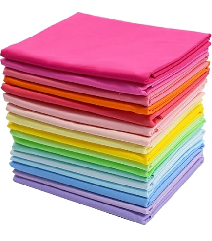 Robert Kaufman Kona Cotton Solids Adventure Fat Quarter Bundle 12 Precut Cotton Fabric Quilting FQs Assortment FQ-1380-12